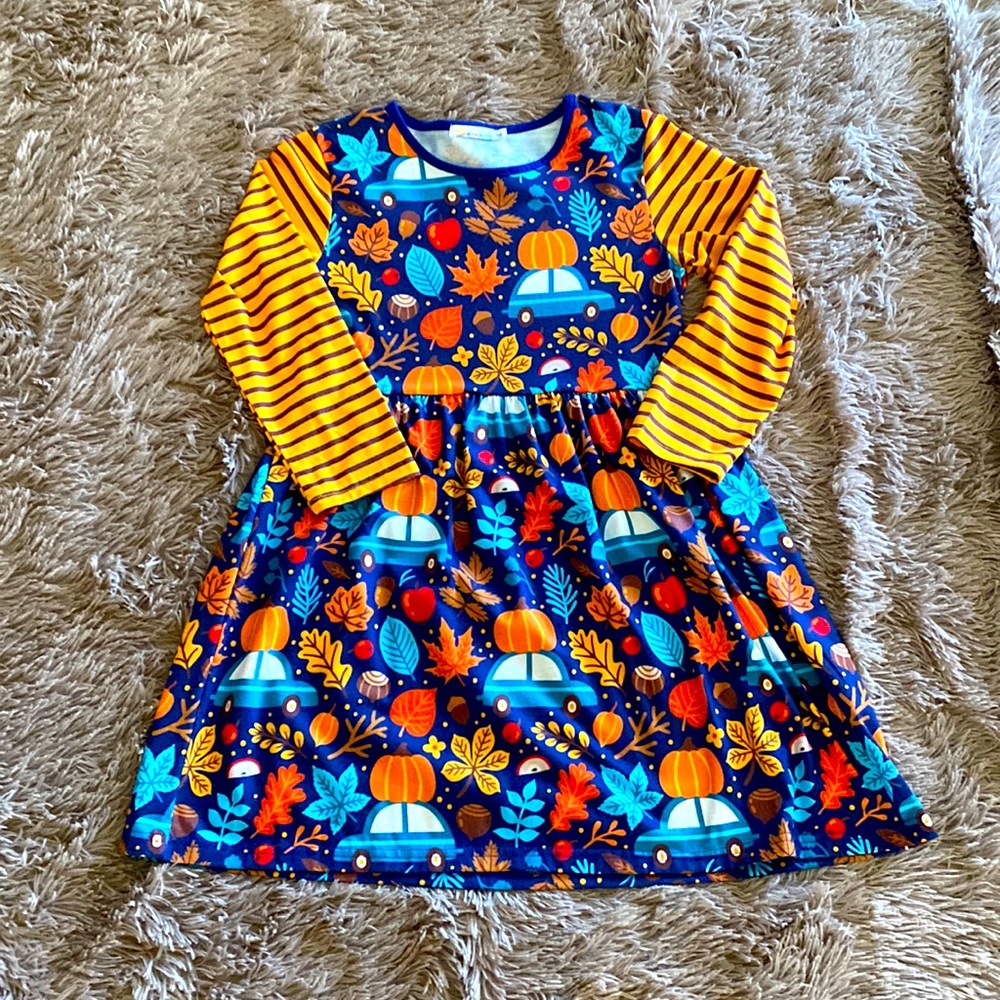 Sunshine Swing Girls size 14 Pumpkin Tunic Dress